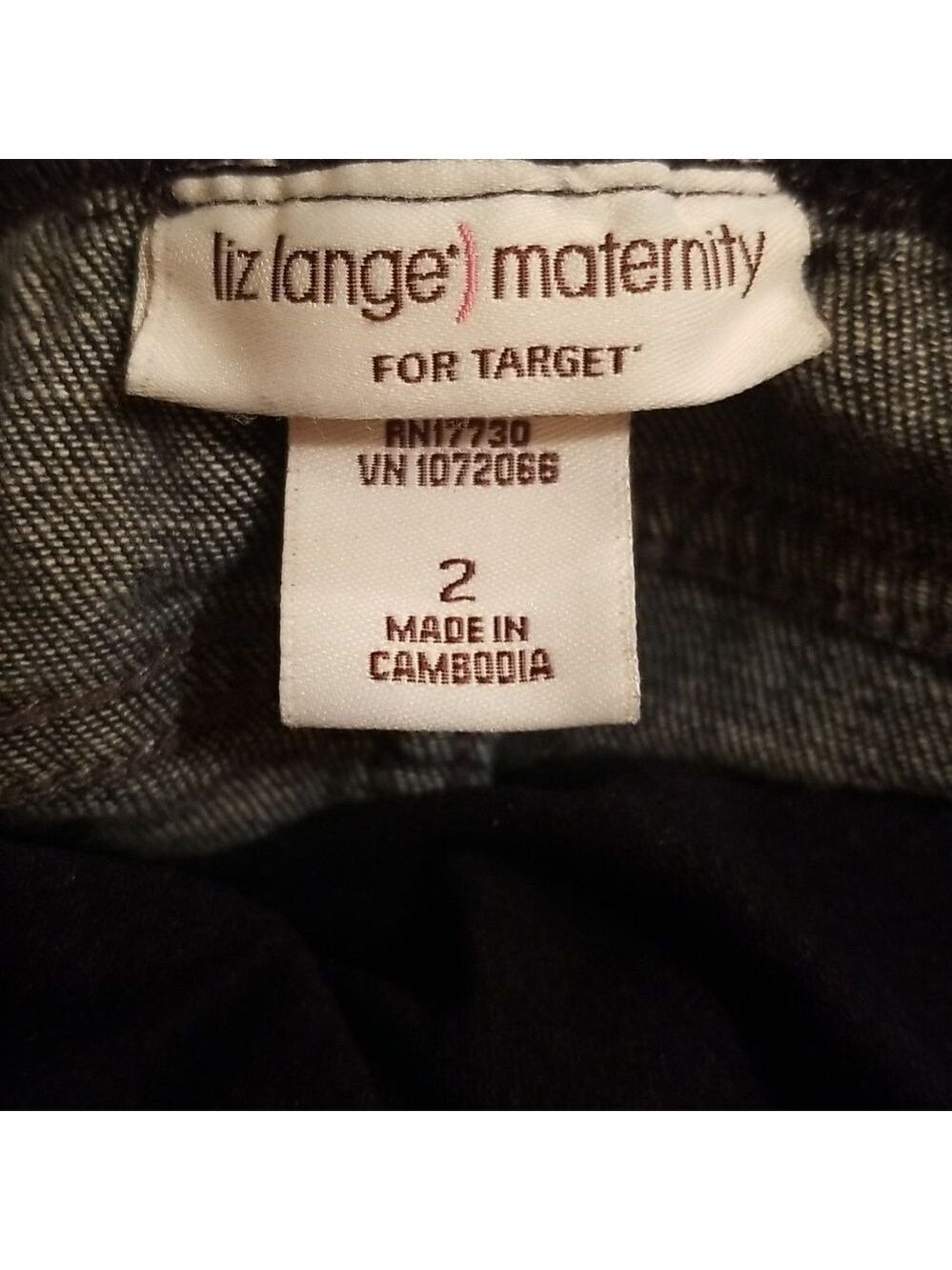Liz Lange for Target Maternity Jeans with Panel Size 2 - Picture 6 of 8